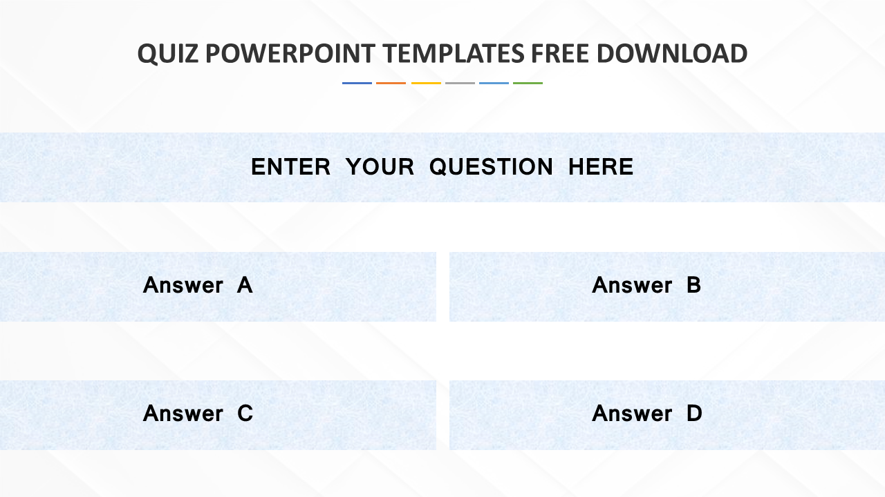 Free - Download Free Quiz PowerPoint Templates and Google Slides